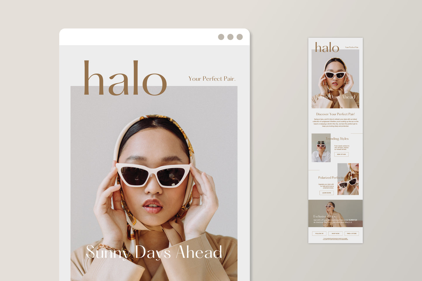 Canva - HALO E-Newsletter Template