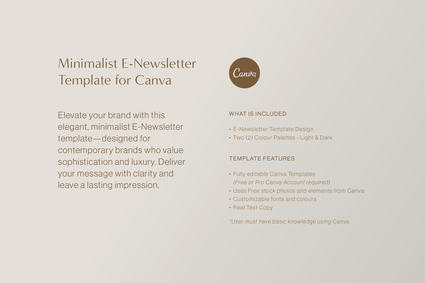 Canva - HALO E-Newsletter Template